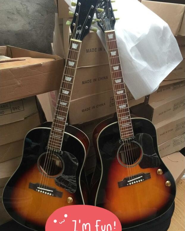 Chibson G160e VS acoustic guitar sunburst John Lennon G160 electric acoustic guitar Free Shipping G160