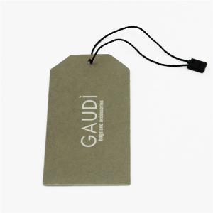 China Custom Printed Clothing Hang Tags With String Your Own Logo Printing on sale