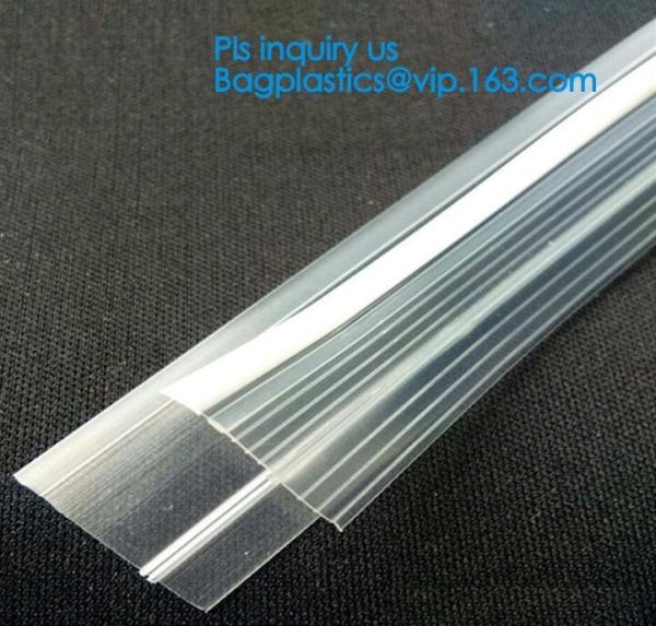 PE Plastic flange zipper for food bag, PE k sealed food bag flange Zippers,