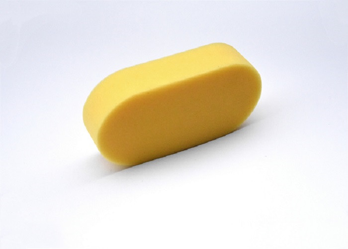 Yellow Animal Grooming Tools Large Oval Sponge For All Small Animal Cleaning