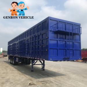 Wholesale 150 Tons 3 Axles Box Coal Mine Transport Semi Tanker Trailer Truck For Mongolia Market from china suppliers