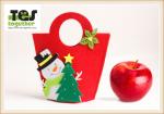 Christmas apple handbag/ Felt bag /Nonwovens/Festival /gift/child