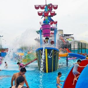 Wholesale Pirate Ship Outdoor Water Play Equipment Environmental Friendly from china suppliers