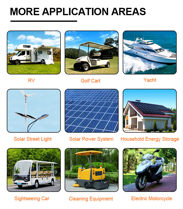Rechargeable Lead Acid Replacement Battery LiFePO4 Battery For RV EV Golf Cart
