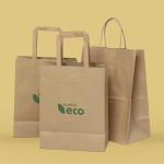 Food Industrial Customized Promotion Offset Printing Paper Kraft Bag with