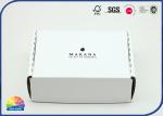 E Flute White Corrugated Mailer Box Double Side Printed Logo Glossy Lamination