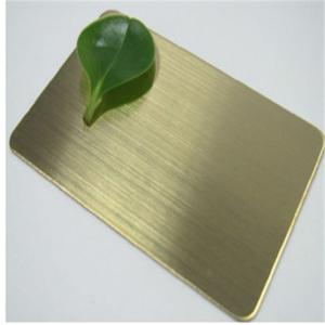 Wholesale Foshan 304 stainless steel copper color bright brushed finish sheet price 0.8mm 1.0mm 1.2mm thickness from china suppliers