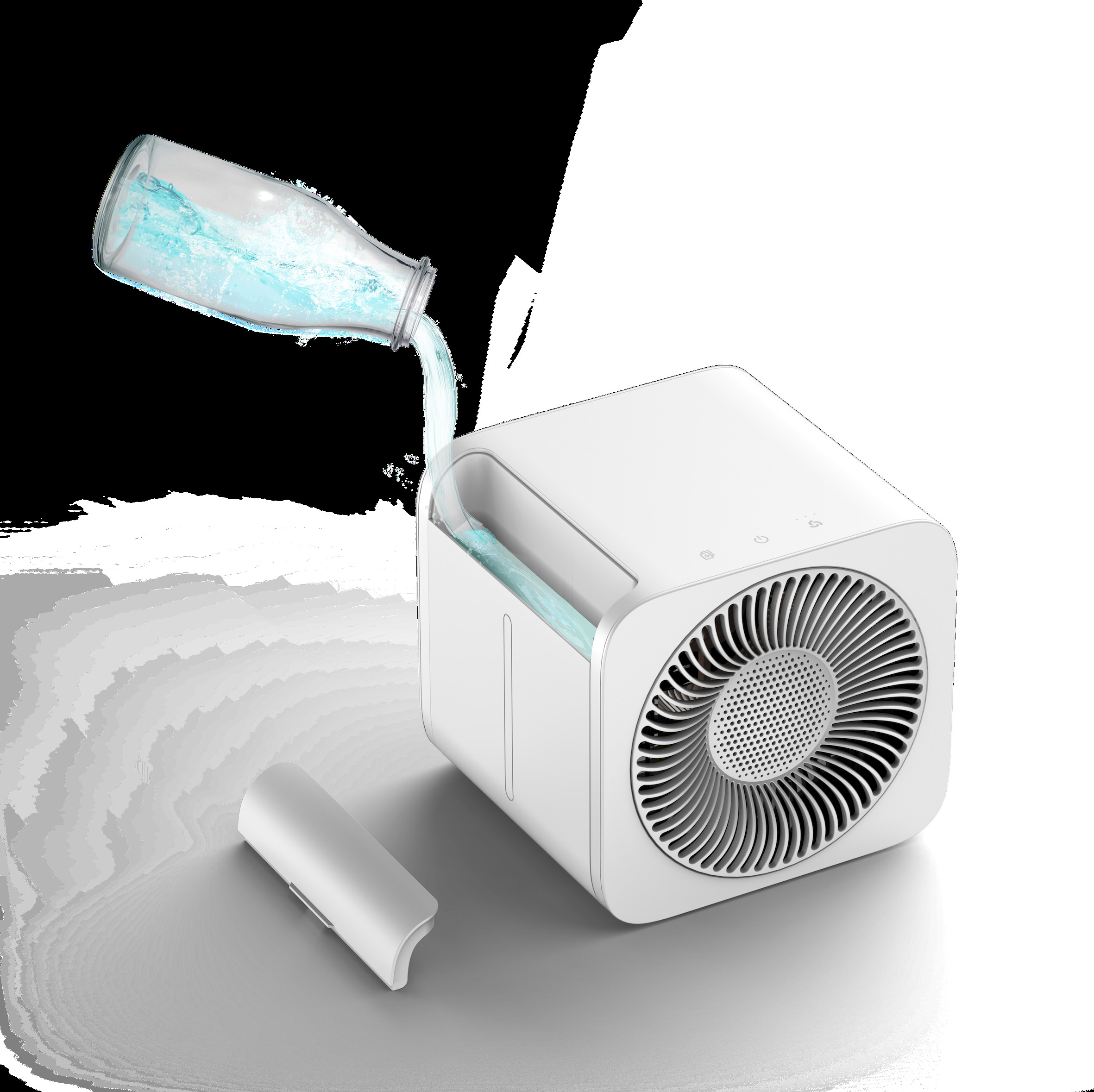 Desktop Hepa Humidifier Purifier PP+HEPA+UV Filter Low Noise 45dB/A Air Cleaner And Humidifier