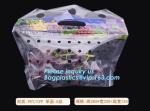 Zip lockk Clear Stand Up Fruit Pouch Packaging Bags, Vented Produce Bags with