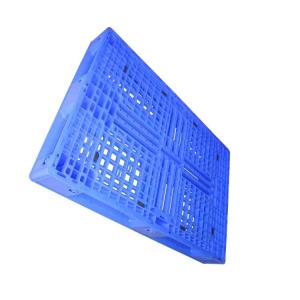 Wholesale Blue PE Plastic Pallet 1200 X 800 SGS Six Runners Corrosion Resistant from china suppliers