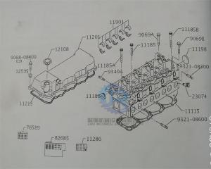Wholesale Sk235sr Excavator Engine Parts Vh11115e0190 Cylinder Head Gasket from china suppliers