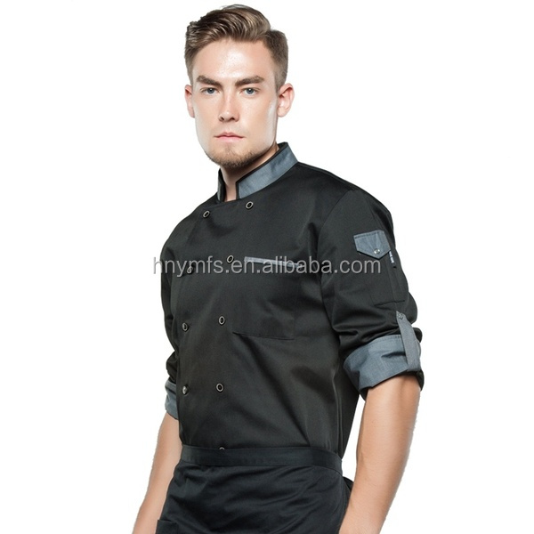 New Products Custom Soft Chef Garment Double Row Buttons Cooking Uniform for food industry