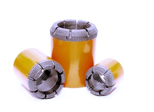 Impregnated Small Core Bore Bits , Diamond Core Drilling Bits T2 - 56 mm