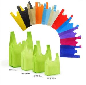 Wholesale Customizable Promotional Non-Woven Fashion Shopping Tote Bags Non-Woven Bags from china suppliers