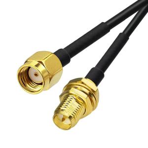 Wholesale RG174 Coaxial RP SMA Male to RP SMA Female Antenna Extension Cable for Wifi Router Security Camera from china suppliers