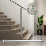 Durable Polished Stainless Steel Handrails for Indoor Stairs
