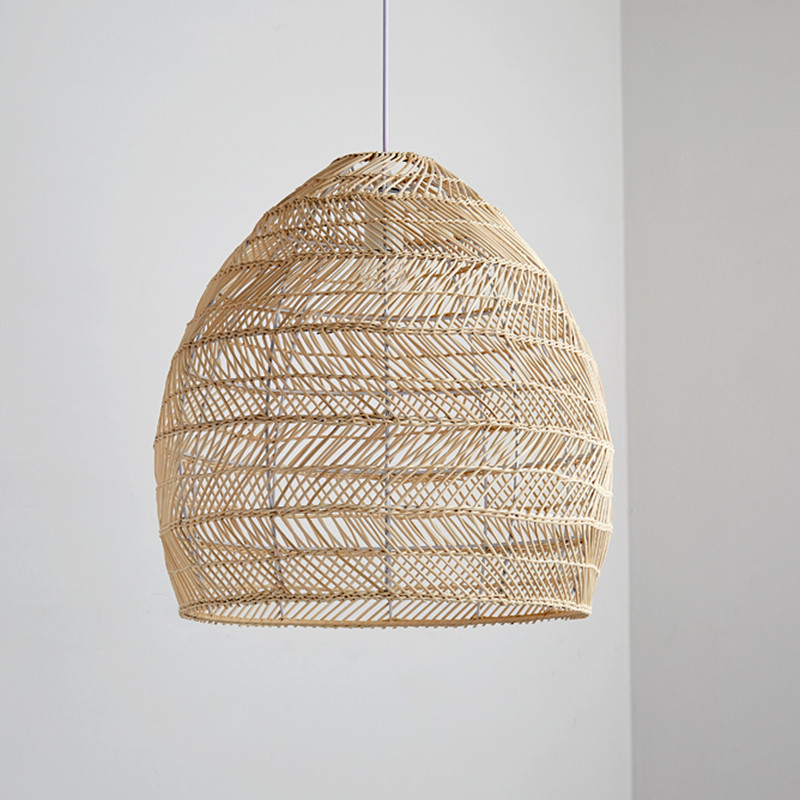 Handmake Rattan Lamp Vintage Hanging Lamps Loft Living Room Dining Room wicker ceiling light(WH-WP-21)