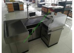 Wholesale Stainless Steel Cash Register Checkout Counter / Shop Checkout Stand from china suppliers