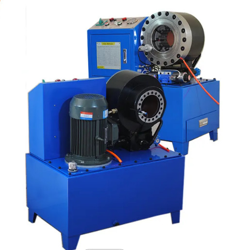 PLC / Button / CNC Controlled DX68 Hose Crimping Machine 6 - 51mm Crimping Range