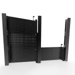 Noiseless Media Facade Lighting Economical L500×H1000mm Cabinet Size Transparent