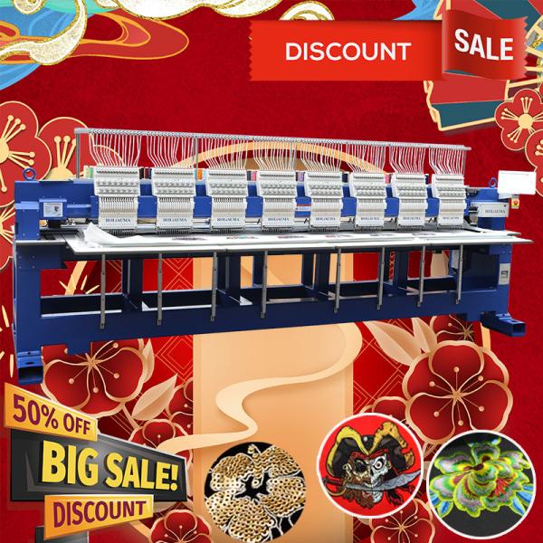 High demand export products 8 heads tshirt embroidery machines 15 needles best