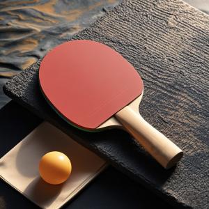 Wholesale Pure Wood Table Tennis Racket With Double Reverse Rubber from china suppliers
