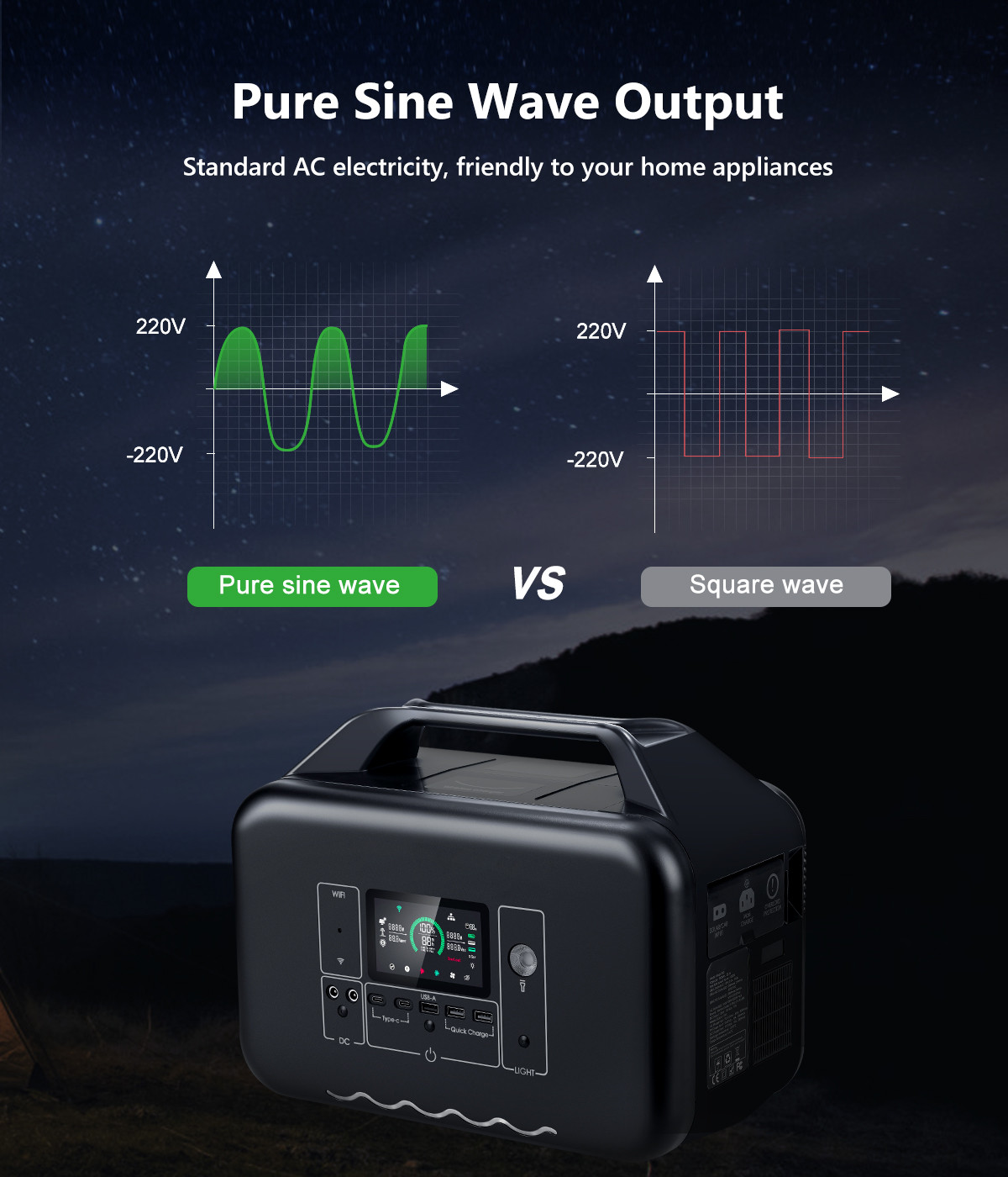 672wh 600w Power Station Generator RVs Boats Emergency Power Backup