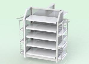 Wholesale Single Side Supermarket Metal Shelves Cold Rolled Steel Material OEM Acceptable from china suppliers