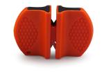 Yellow 2 Slot Outdoor Knife Sharpener With Chain Sports Camping Hiking Superhard