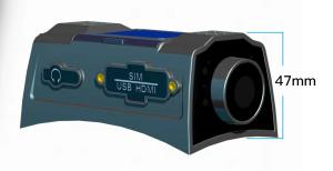 Wholesale 3G 4G Wi-Fi GPS Mini Smart Helmet Camera Built In 4000mAh Battery For Video Recording from china suppliers