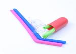 No Oxidation Straight Food Grade Silicone Straws Easy Use Dishwasher Safe