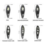 High Efficiency Road Waterproof LED Street Lights 100W 250W Warm White