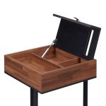 Sara II Espresso Living Room End Tables 27lbs Walnut Sandy Black