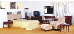 Wholesale Modern Hotel Furniture Bedroom Set By Cherry headboard Drawer Nightstnad Dresser BO-B001 from china suppliers