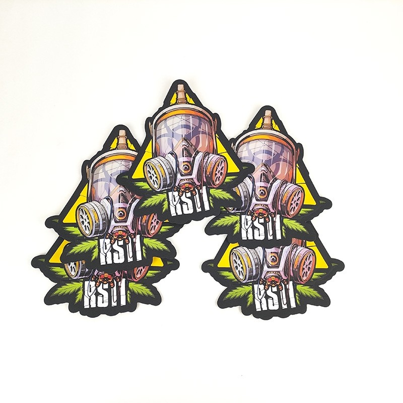 Plastic Die Cut Custom Shaped Mylar Bags 3.5g Pack Irregular Smell Proof