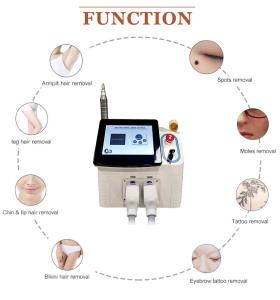 Wholesale Nd Yag Diode Laser Painless Hair Removal Machine 1064nm 532nm 1320nm 808nm from china suppliers