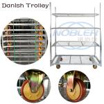 Dutch Trolley Cc Container Rack Flower Shipping Danish Trolley Cart