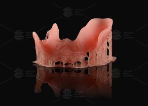 Wholesale Orange Pink Acrylic Partial Denture Natural Looking 3d Printing Digital Dentures from china suppliers