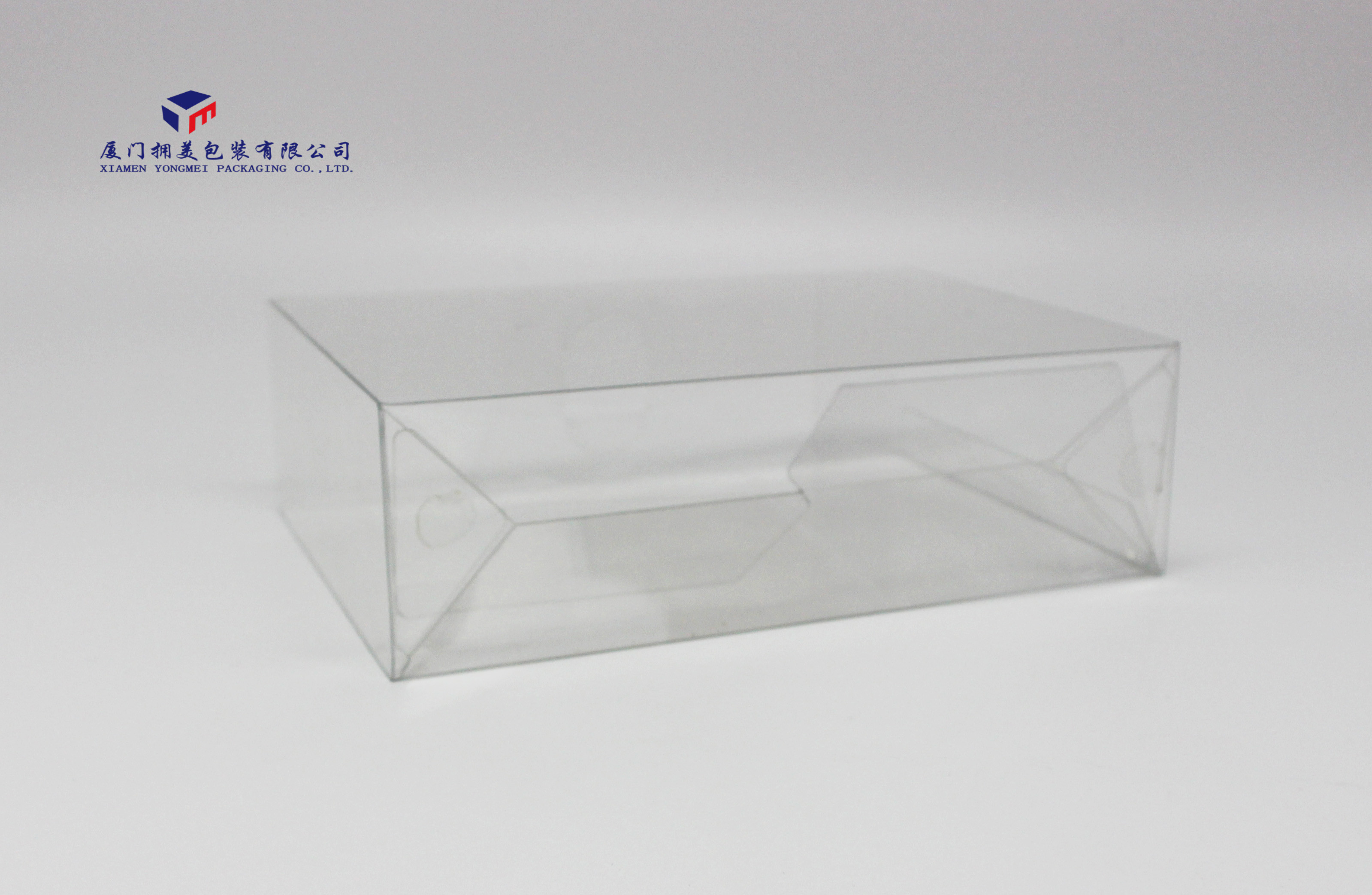Clear PVC Packing Boxes Cosmetics And Gifts Automatic Lock Bottom 19X5.8X13.5cm
