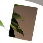 8K Golden Decor 3D Wall Mirror Stainless Steel Sheet 202 304 Embossed