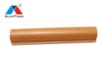 Wood Look Metal Baffle Ceiling , Fireproof O Shape Aluminum Baffle Ceiling