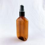 Boston Round Glass Bottle With Treatment Pump Clear Amber Empty Boston Essential