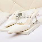 8808-3 Korean Fashion Pointed Toe Shallow Mouth High Heels, One Word With