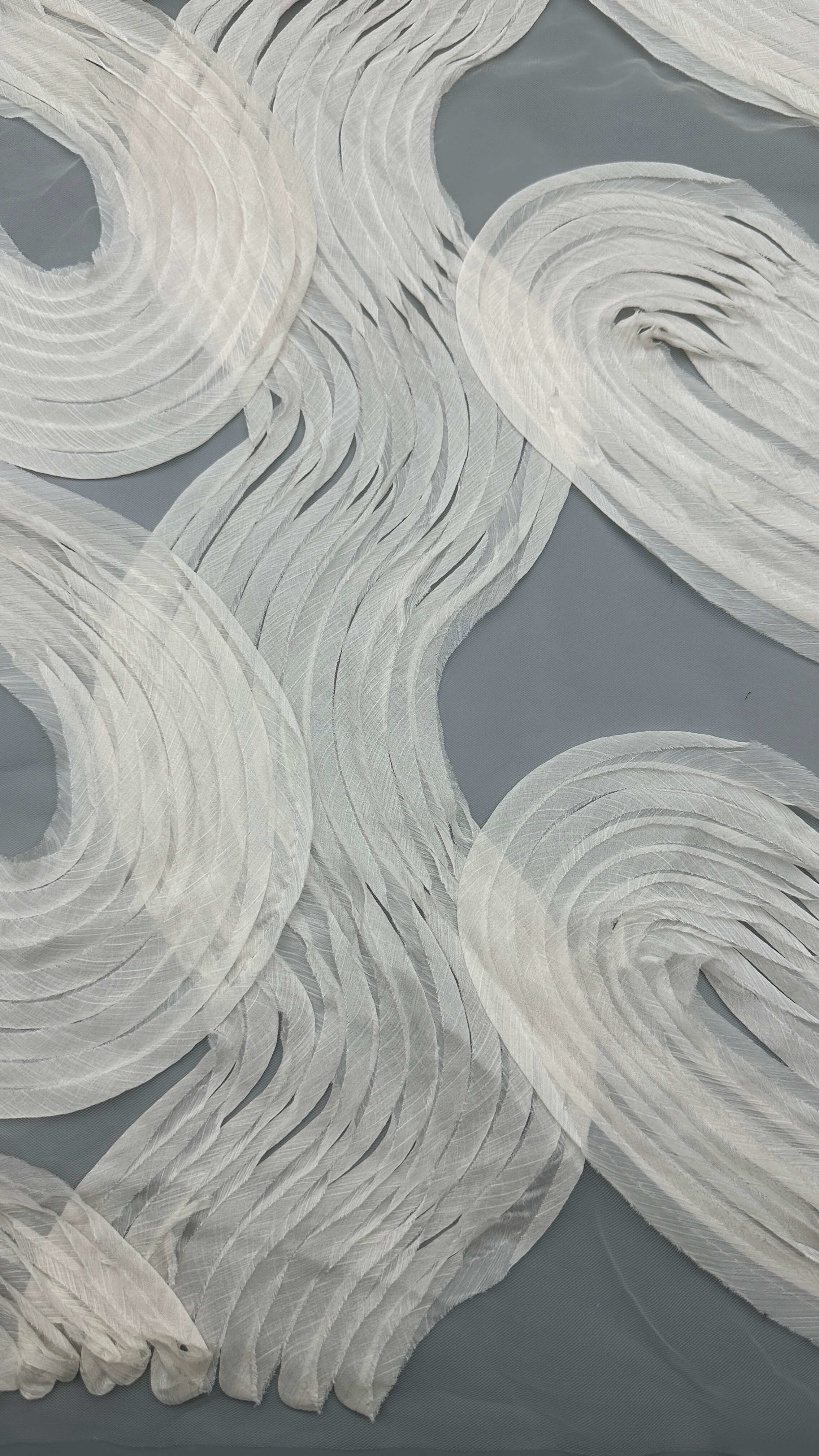 Luxary White Pleated Fabric Durable and Elegant Luxary Pleated Embroidery Fabric Wedding Birthday Occasions Hight Quality