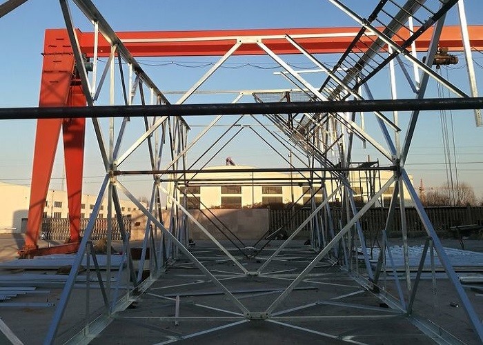 60 Meters Q235B / Q345B TV Antenna Tower ASTM A123 Galvanizing Standard