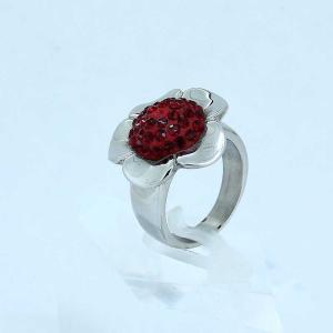 Wholesale Fashion 316L Stainless Steel Casting Clay CZ Stones Ring LRX377 from china suppliers