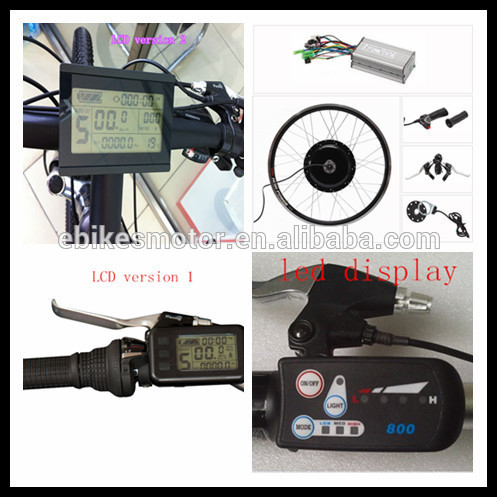 CE EN15194 TUV certificate 48V 2000W electric bike motor kit with battery and LCD display