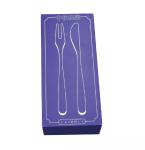 Varnishing Dinnerware Packaging Boxes Dinner Set Box For Fork Spoon