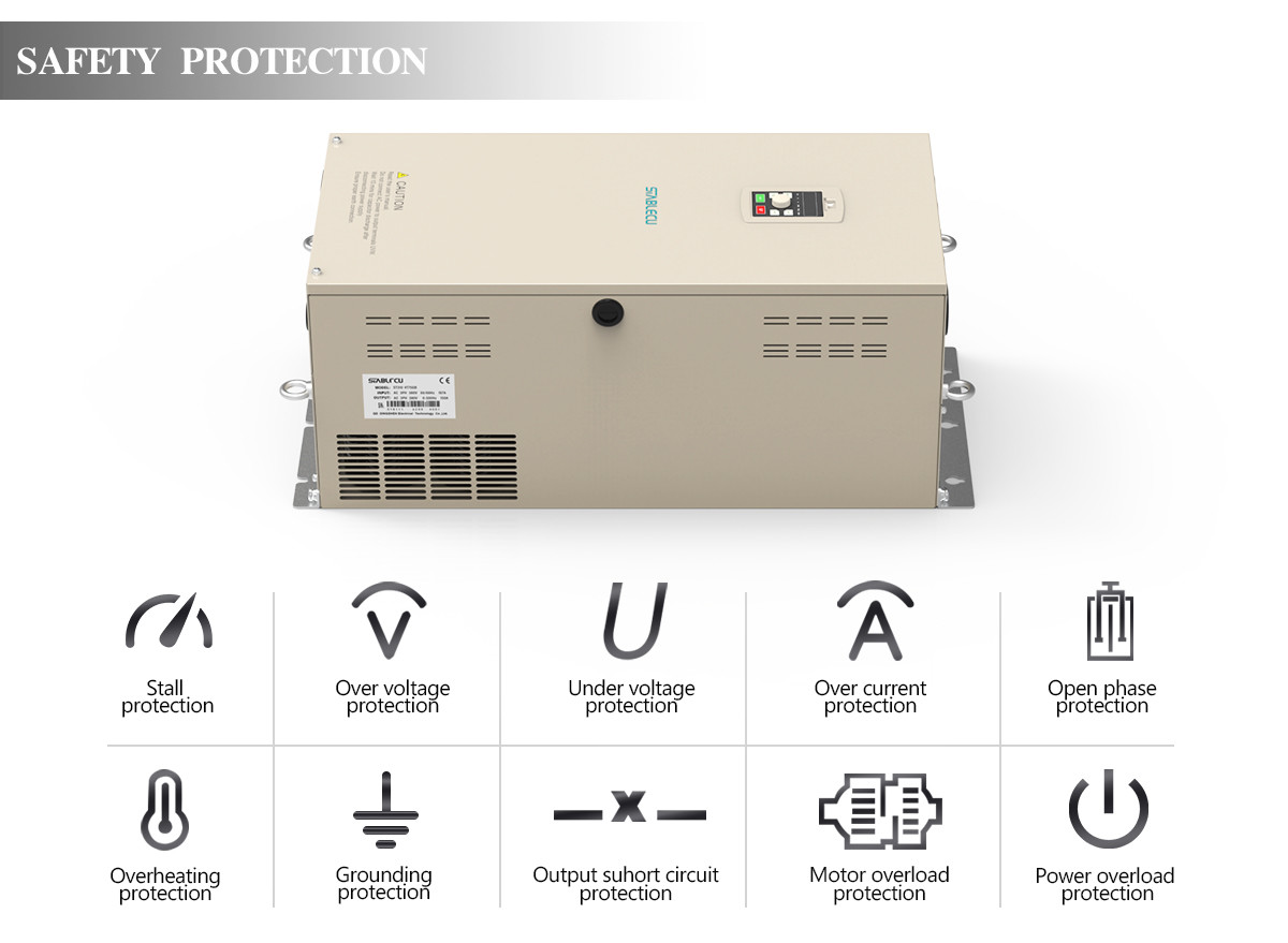 Heavy Load 90KW AC 380V 3 Phase VSD VFD Frequency Inverter