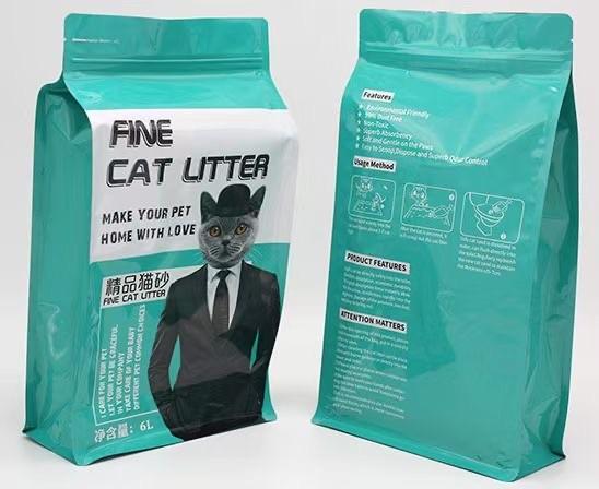 Customized Shiny Finish Food Vacuum Bag Animal Feed Bags with Zipper Top